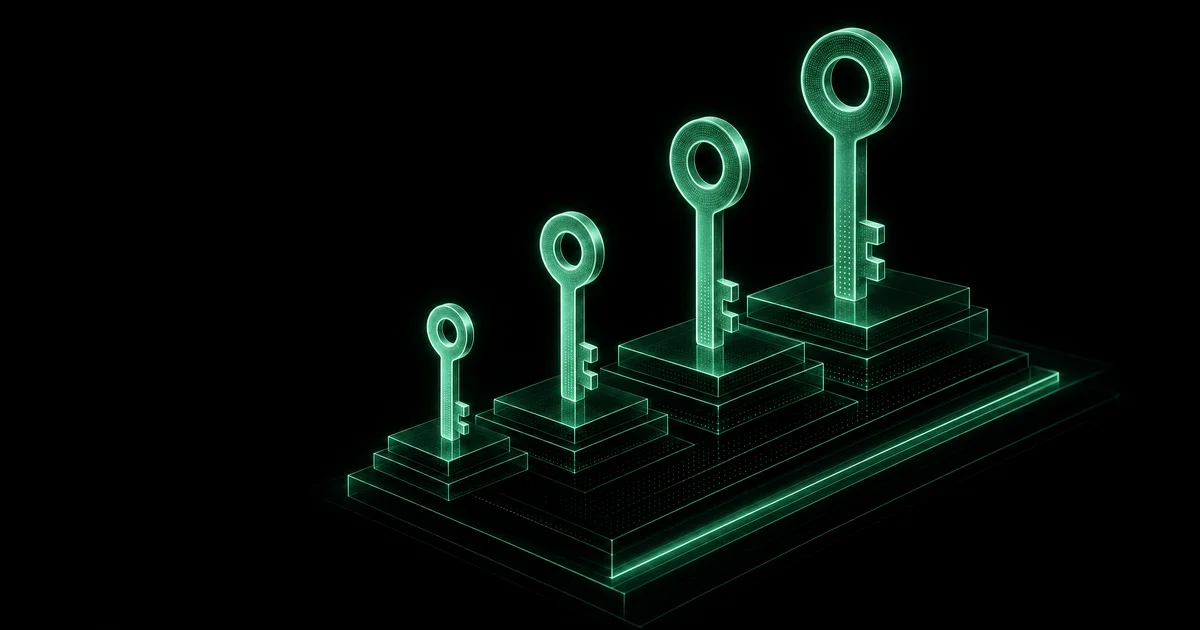 MCP-Schlüssel mit granularen Rechten: lesen, erstellen, ändern, löschen — pro Datenbereich